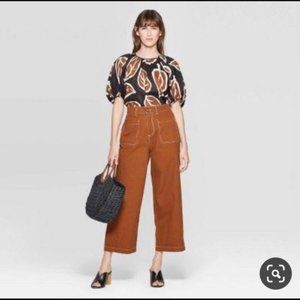 Who What Wear High Rise 💖Cropped Wide 💖 Leg  Pants